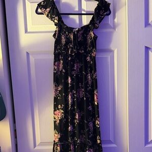Arizona Jean Company Black and Purple Dress